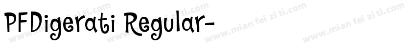 PFDigerati Regular字体转换